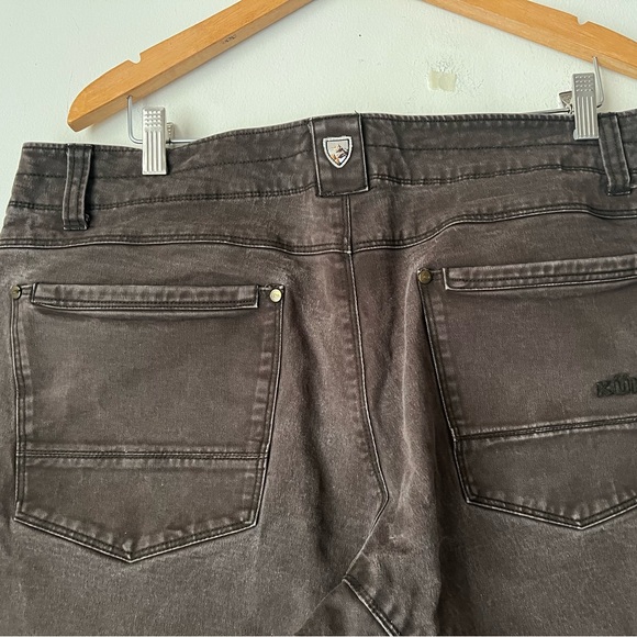 KUHL Rydr Pants Mens 38x30 Brown Canvas Utility Work Pant Straight Leg - Picture 4 of 11